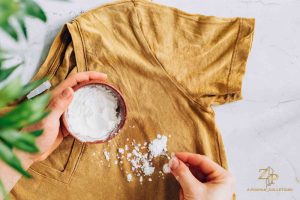 از بین بردن لکه روی لباس رنگی